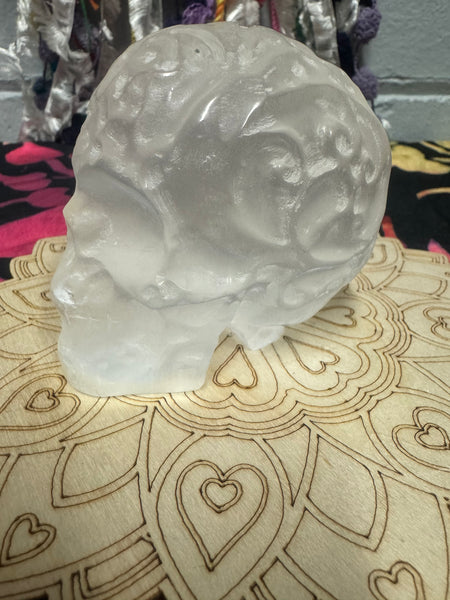 Selenite Skull