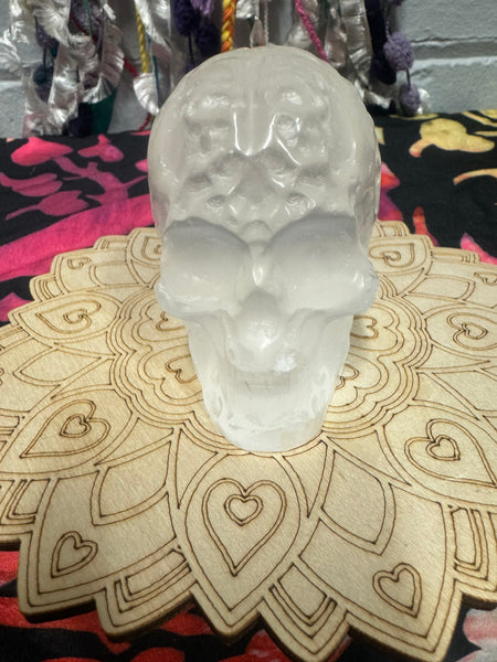 Selenite Skull