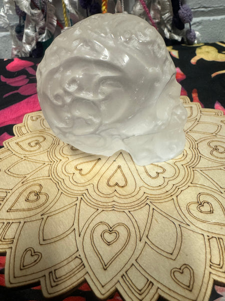 Selenite Skull