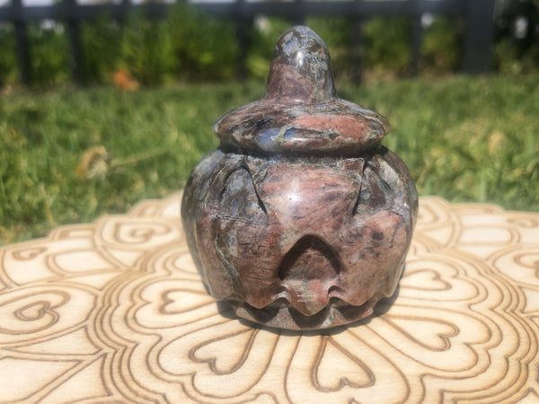 Crystal carved pumpkins