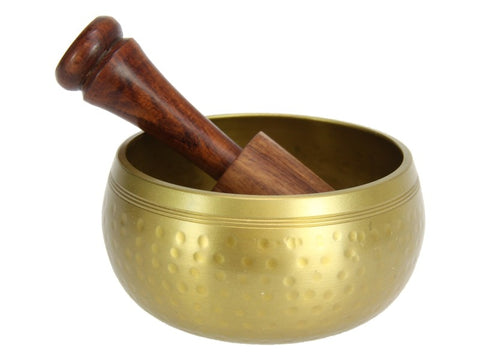 Gold Tibetan Singing Bowl