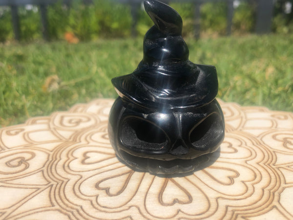 Crystal carved pumpkins