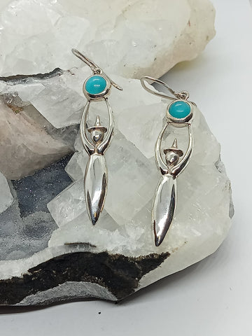 Amazonite Witch Earrings
