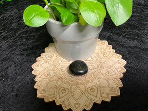Black Tourmaline Palm Stone