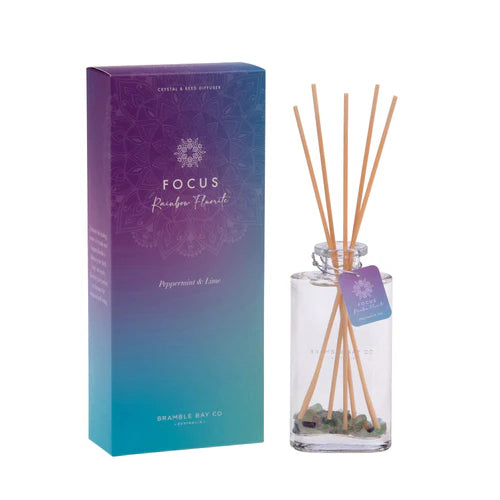 Crystal Reed Diffuser - Focus - Rainbow Fluorite