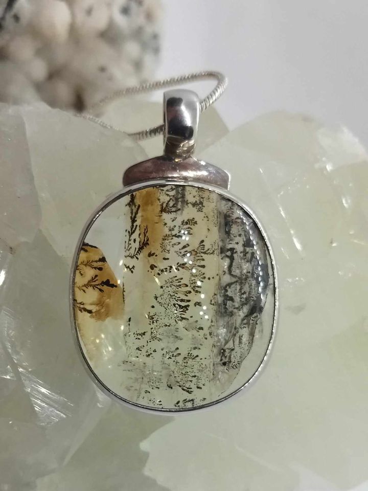 Dendritic Agate Pendant