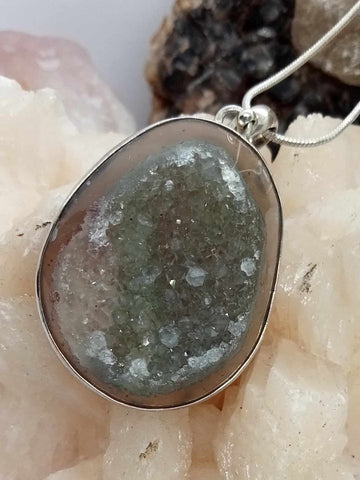Agate Druzy Pendant