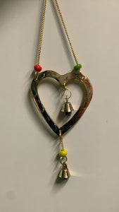 Brass Single Bells with Beads