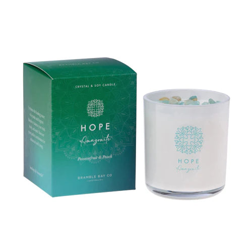 Crystal Candle - Hope - Amazonite