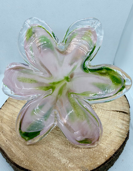 Everlasting Flower- Pink,Green and Gold