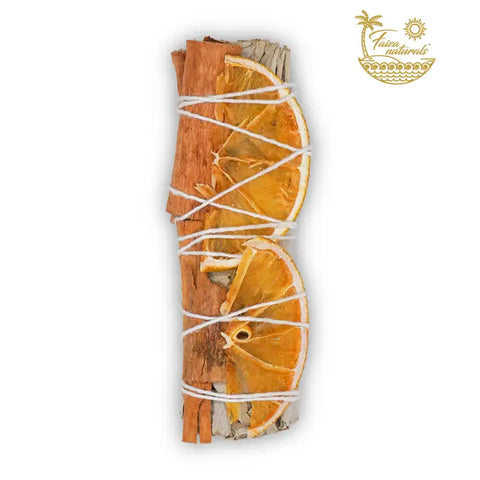 White Sage with Orange Slices and Cinnamon