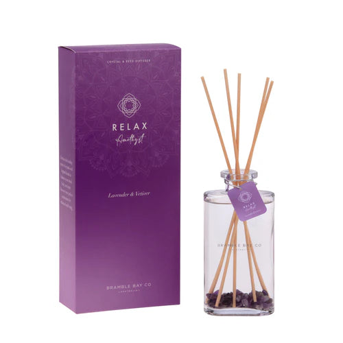 Crystal Reed Diffuser - Relax - Amethyst