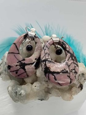 Rhodonite Earrings
