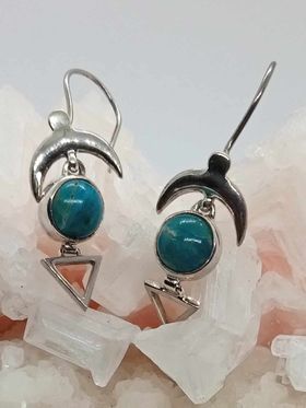 peruvian opal earrings