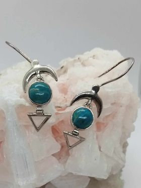 peruvian opal earrings