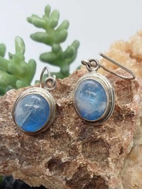 blue moonstone earrings