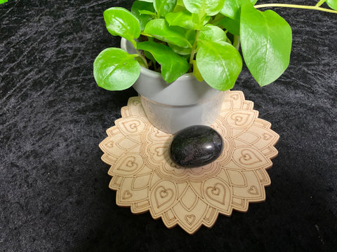 Black Tourmaline Palm Stone