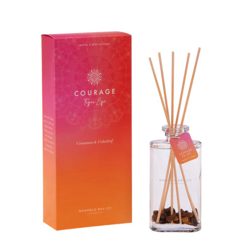 Crystal Reed Diffuser - Courage - Tiger Eye