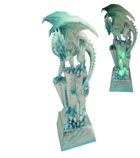 16cm Guardian Ice Dragon with Light Up Crystal Lair
