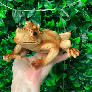 Carved Frog and Baby