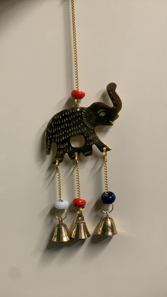 Brass Single Bells with Beads