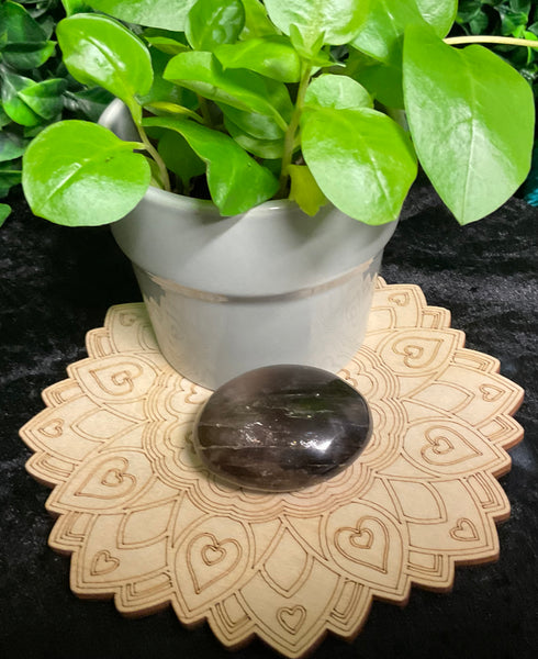 Smokey Quartz Palm Stone
