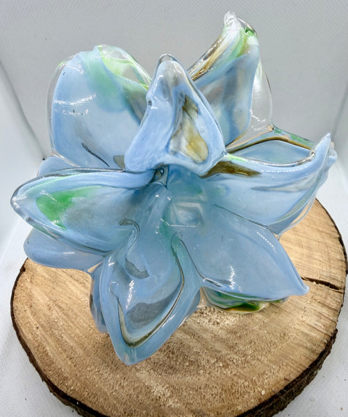 Everlasting Double Flower-Blue,Green and Brown
