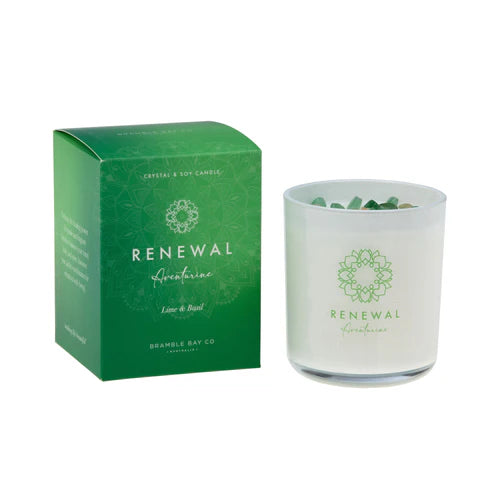 Crystal Candle - Renewal - Aventurine
