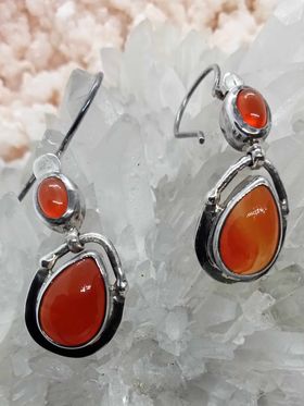 Red Carnelian Earrings