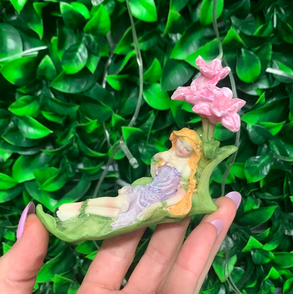 Fairy on Flower Bed