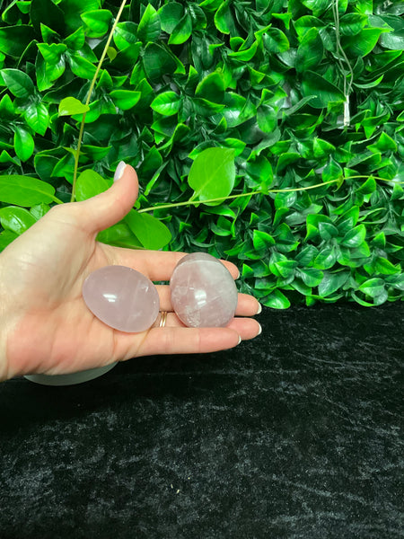 Rose Quartz Palm Stone