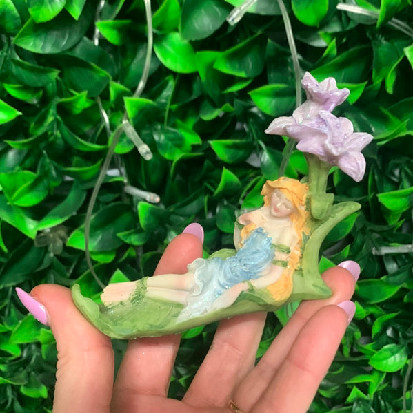 Fairy on Flower Bed