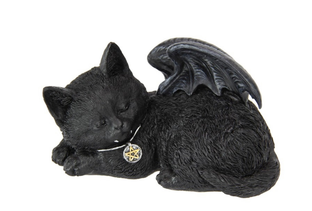 Sleeping Cat with Wings