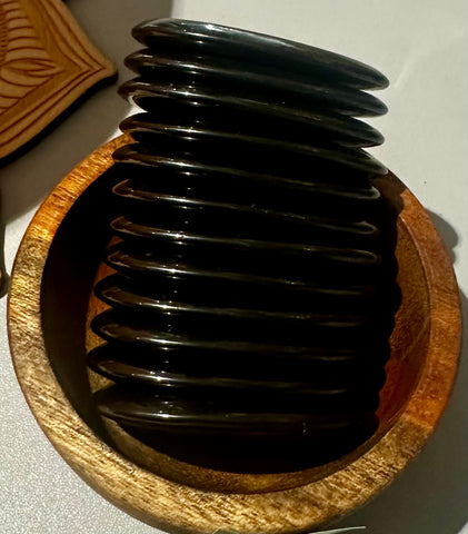 Magnetic Hematite worry stone