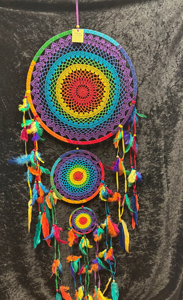 Crochet Dream Catcher - Triple Drop