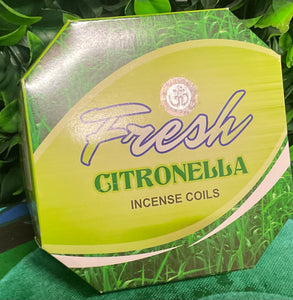 fresh citronella incense coils