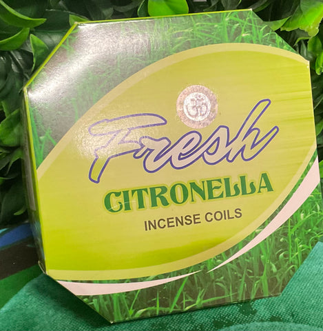 fresh citronella incense coils