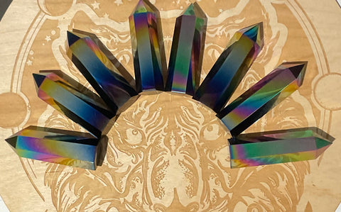 Titanium aura quartz tower