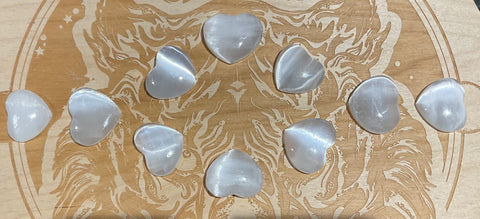 Selenite hearts