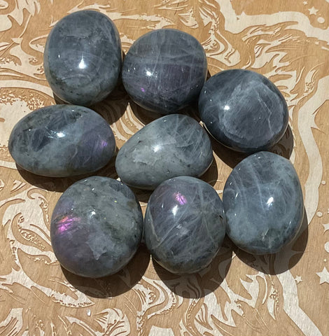 Pink Labradorite Palm Stones
