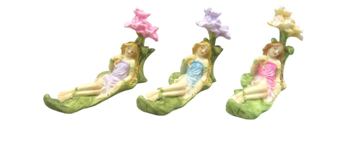 Fairy on Flower Bed