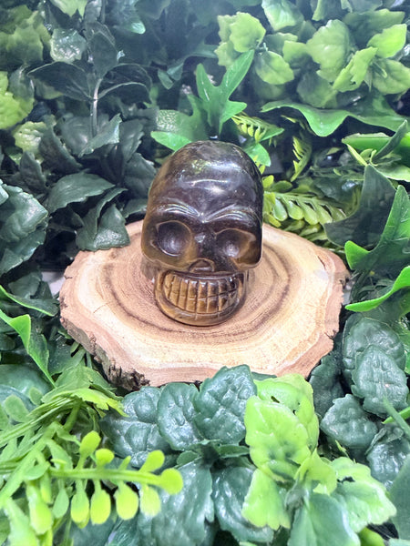 Tiger Eye Skull