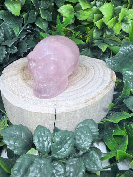 Rose Quartz Skull