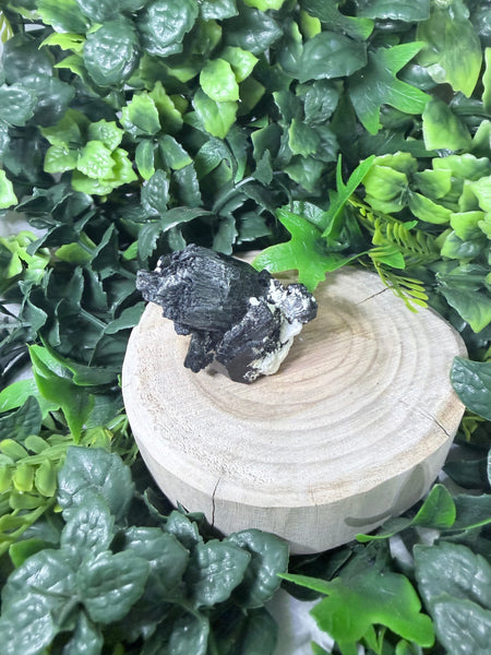 Black Tourmaline In Feldspar