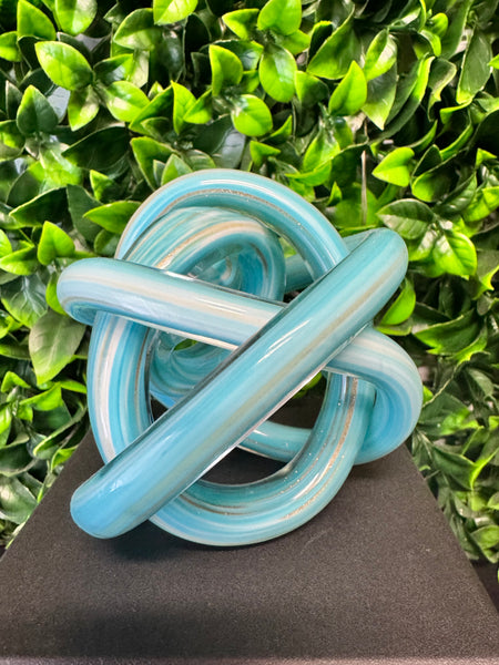 Endless Knot Turquoise Blue & Gold