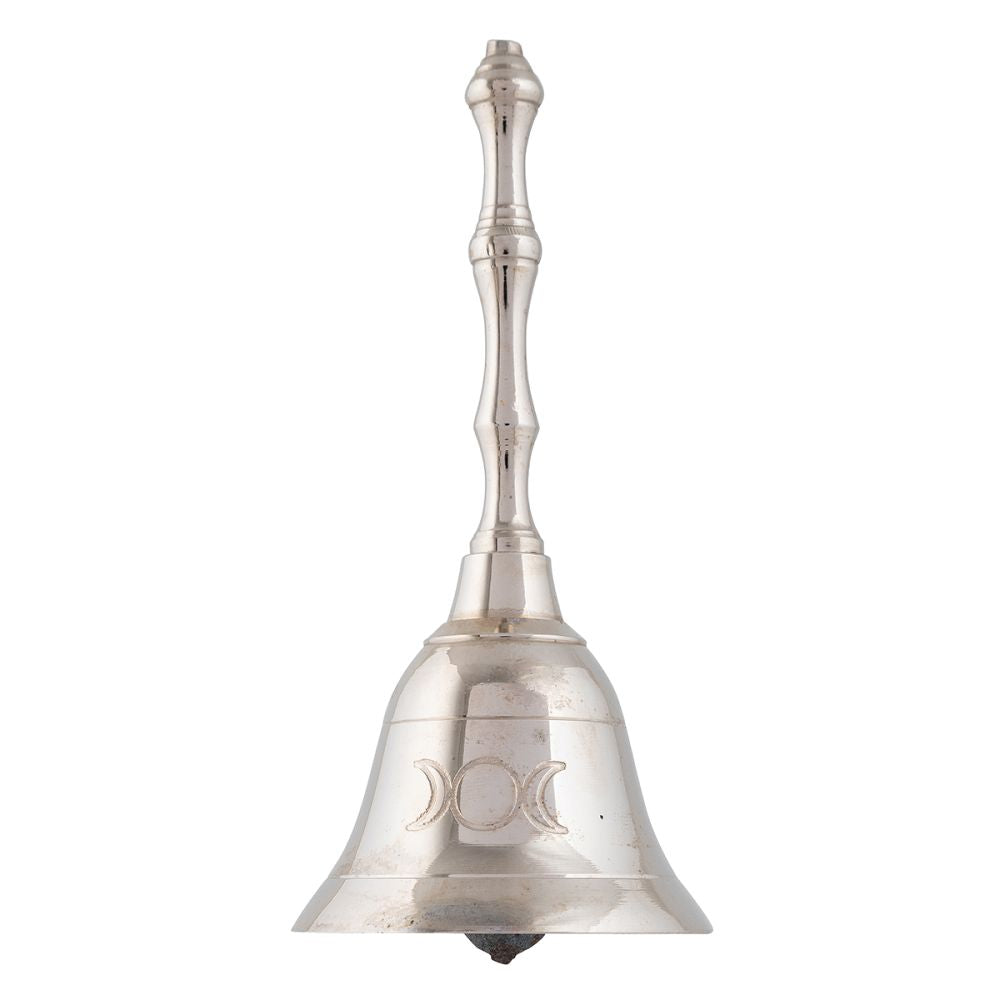 Altar Bell - Triple Moon Silver Finish