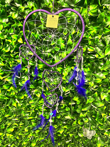 Mirrored heart Dreamcatcher -Medium