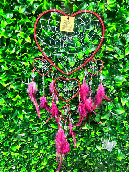 Mirrored heart Dreamcatcher -Medium