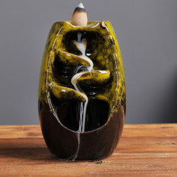 Backflow Incense Burner Two Toned Waterfall