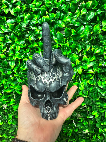 Rude Finger Skull